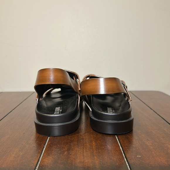 Stacy Adams Men’s Cognac Montego Slingback Buckle Sandal Sz 9 - Picture 5 of 8